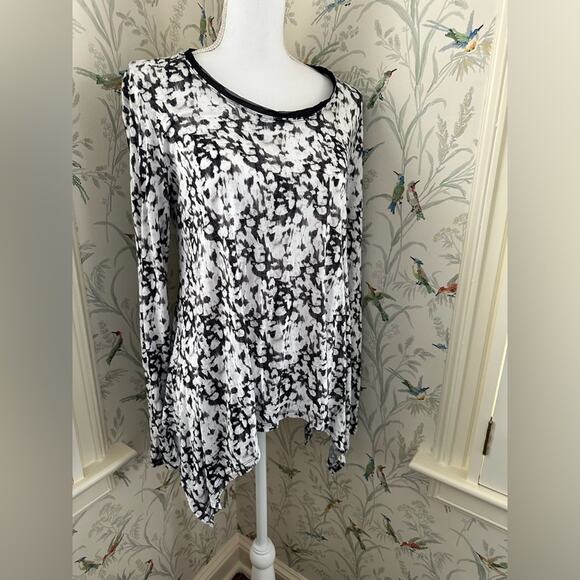 Simply Vera asymmetrical long sleeves women’s blouse - Picture 1 of 7